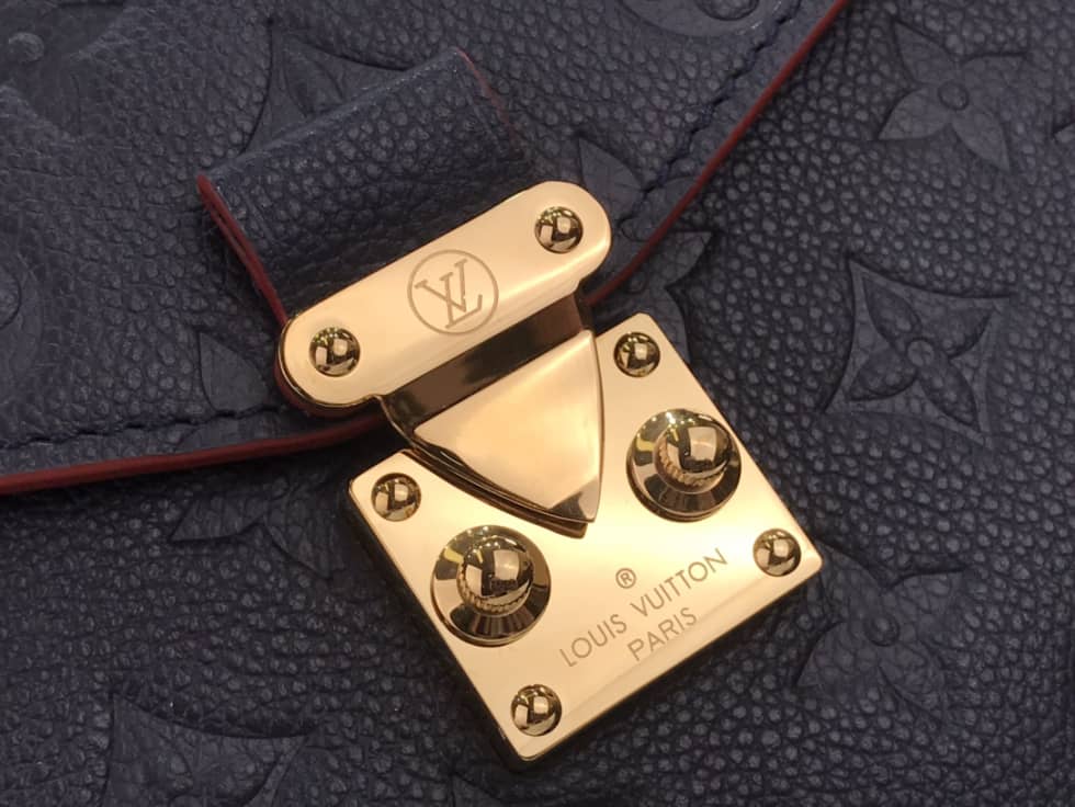 Louis Vuitton Pochette Metis Marine Leather Black M44071 Replica Shoulder Bag