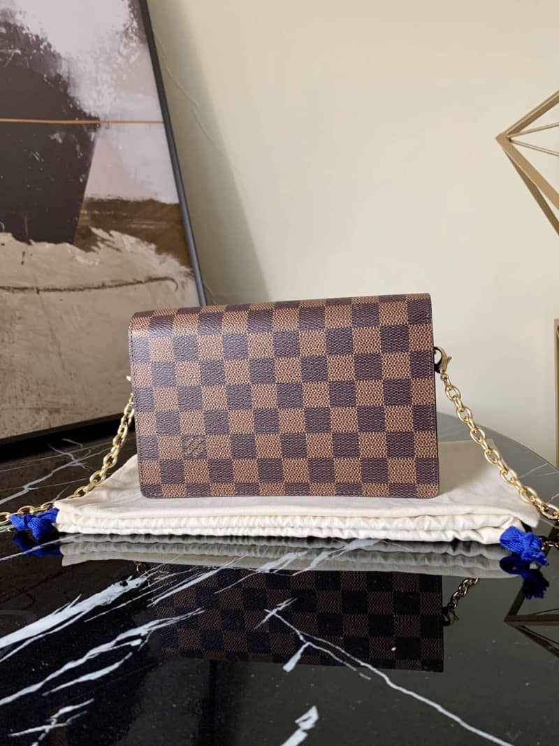 Louis Vuitton Vavin Chain Wallet Replica Bag Black N60221