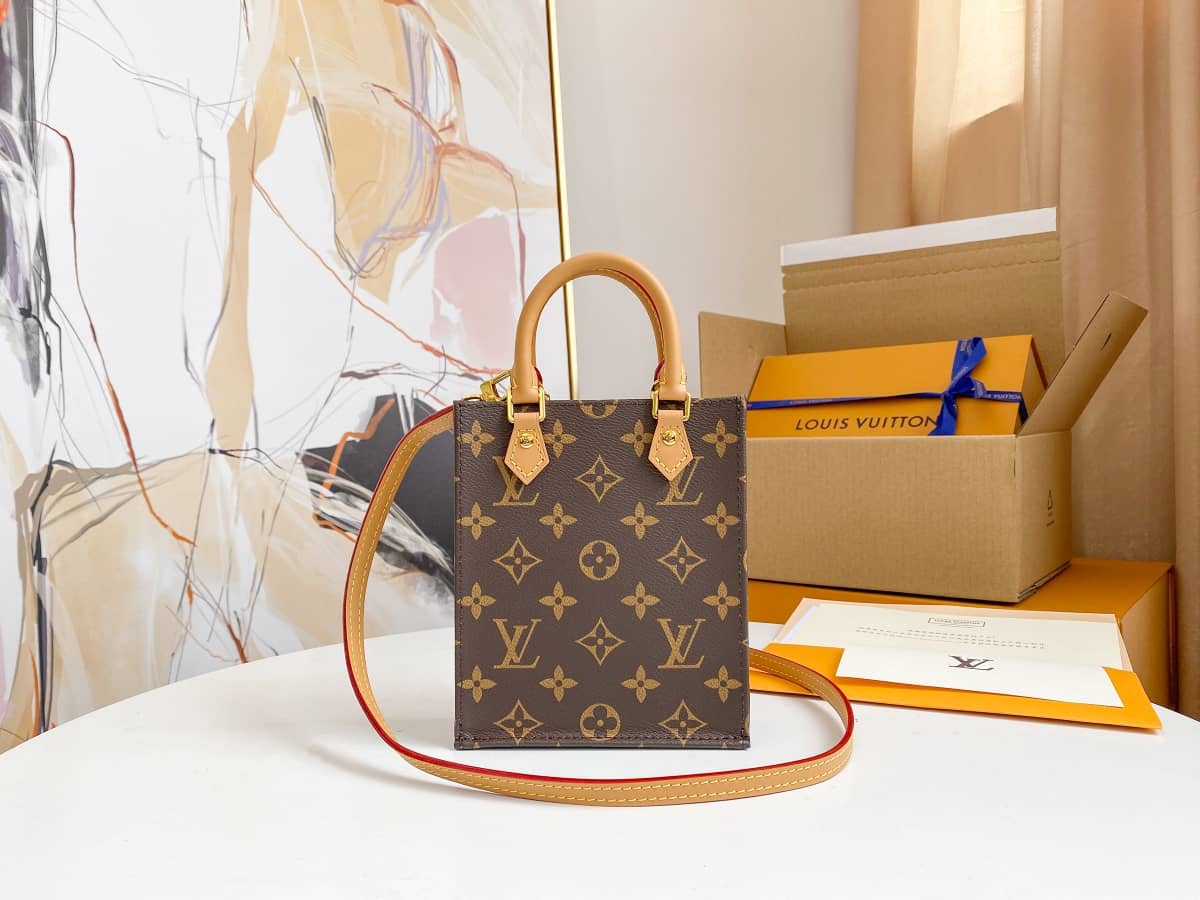 Louis Vuitton Monogram Petit Sac Plat 2Way Replica Shoulder Bag M69442