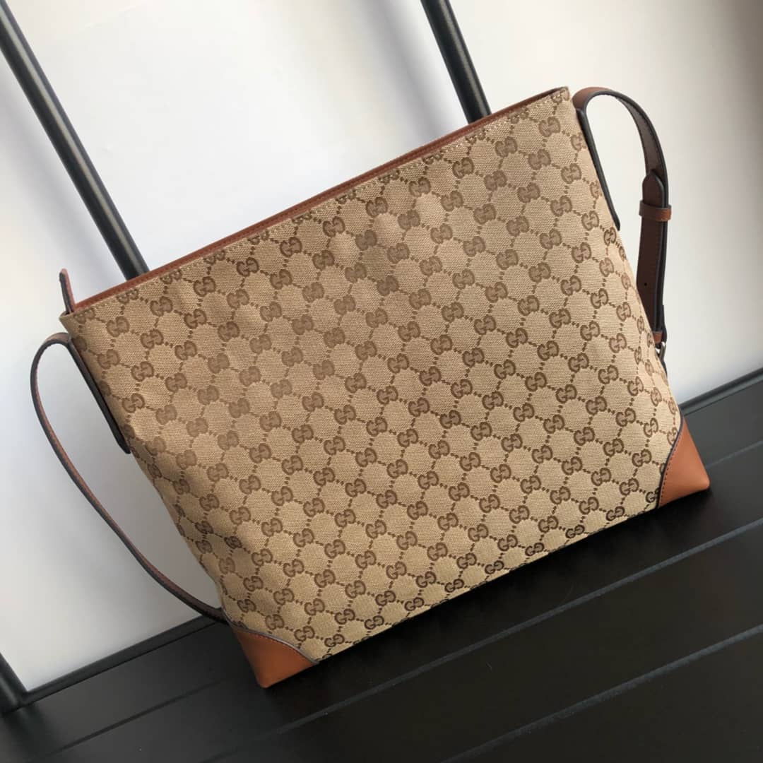 Gucci GG Canvas Shoulder Bag Replica Brown 308930