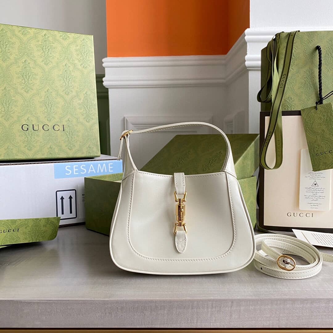 Gucci Jackie 1961 Mini Shoulder Bag Replica White 637091