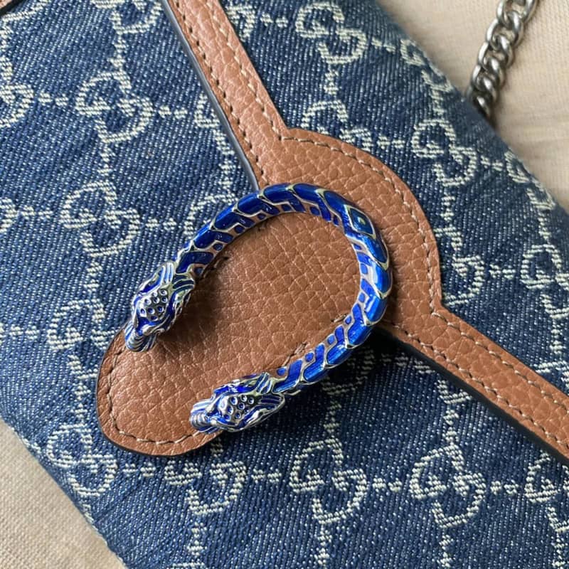 Gucci Dionysus Chain Wallet Shoulder Bag Replica Blue 401231