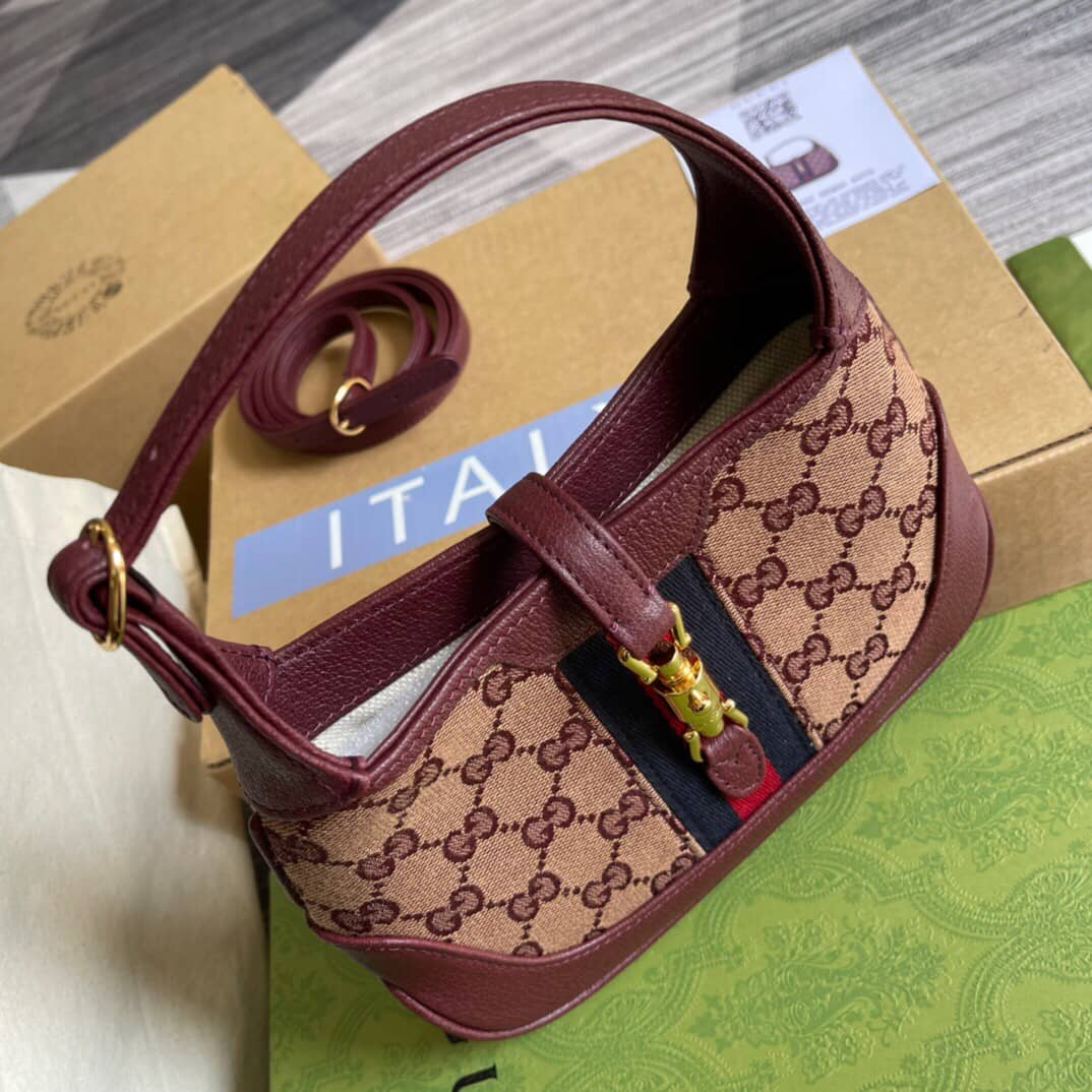 Gucci Jackie 1961 Mini Shoulder Bag Replica Red 637092