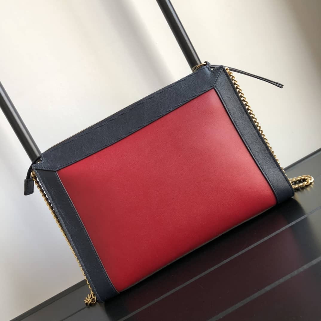 Gucci Small Shoulder Bag With Double G Replica Blue 648999