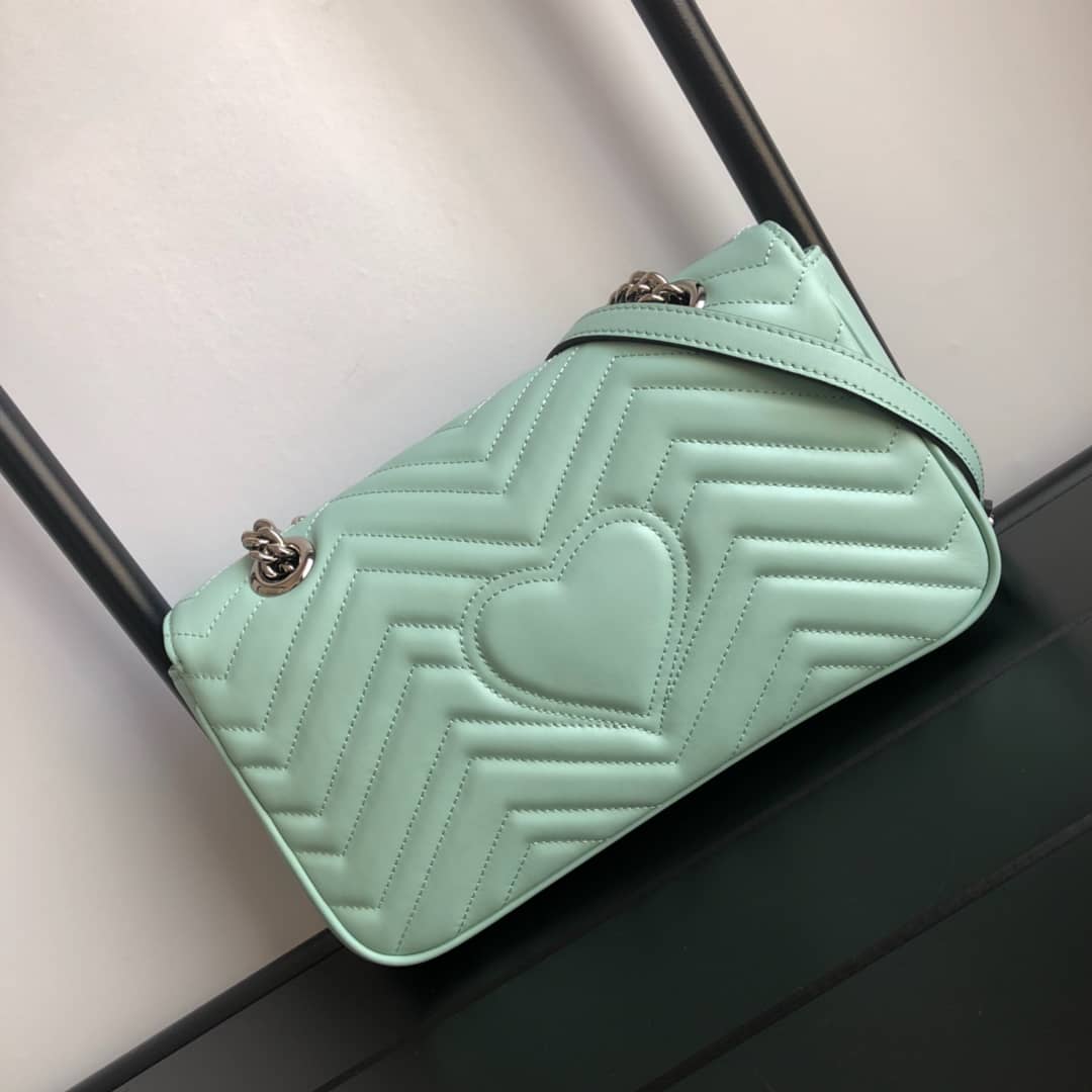 Gucci GG Marmont Matelasse Shoulder Bag Replica Green 443497