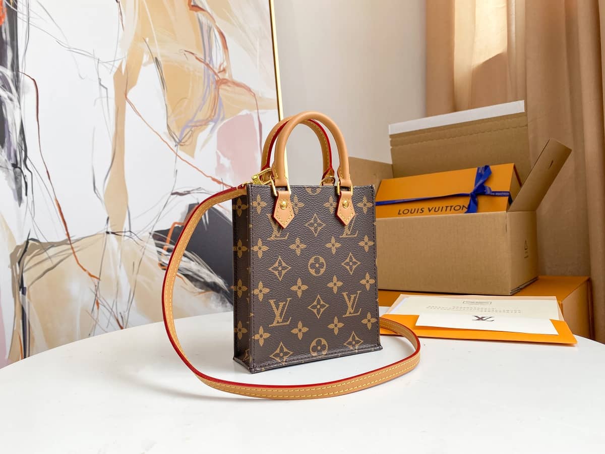 Louis Vuitton Monogram Petit Sac Plat 2Way Replica Shoulder Bag M69442