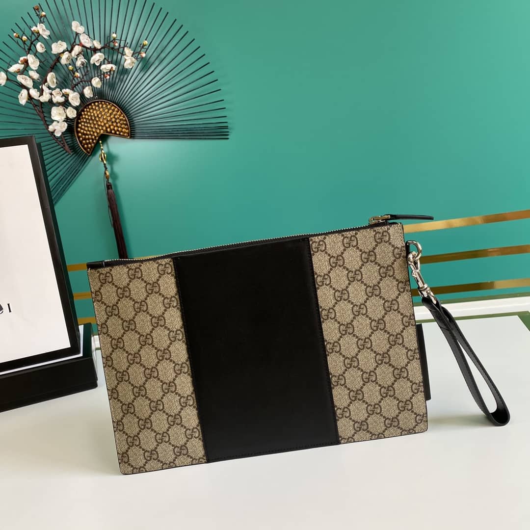 Gucci GG Supreme Canvas Pouch Replica 495017