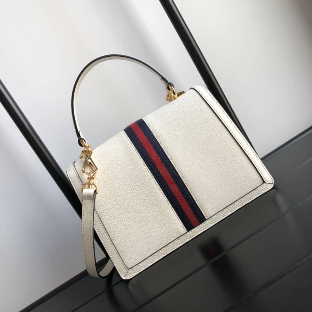 Gucci Ophidia Small Top Handle Bag Replica White 651055