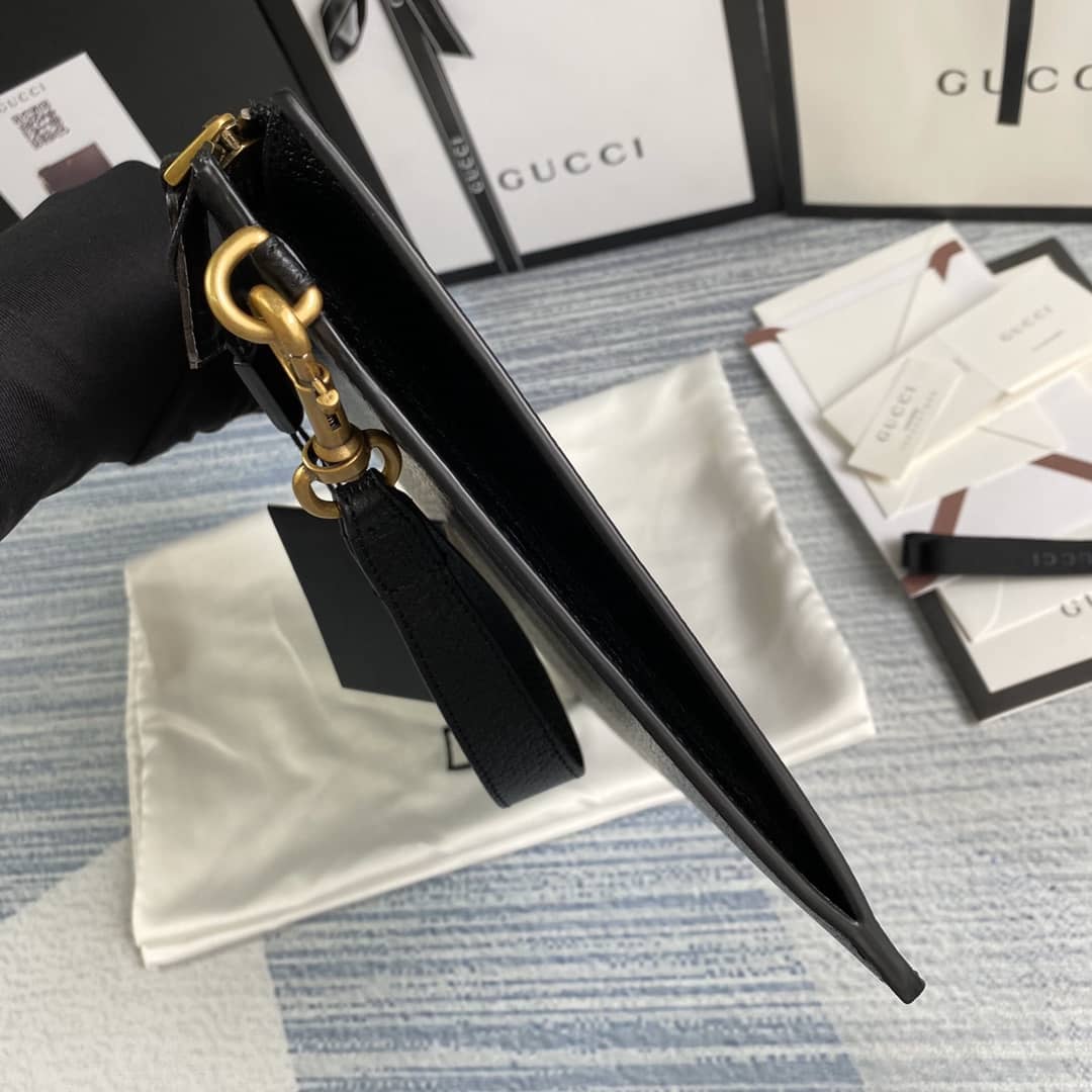 Gucci GG Marmont Leather Pouch Replica 475317