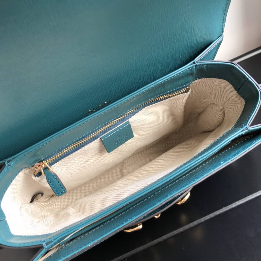 Gucci Horsebit 1955 Shoulder Bag Replica Blue 602204