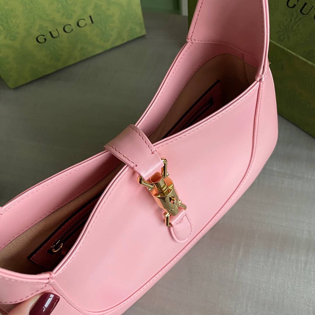 Gucci GG Jackie 1961 Small Hobo Shoulder Bag Replica Pink 636709