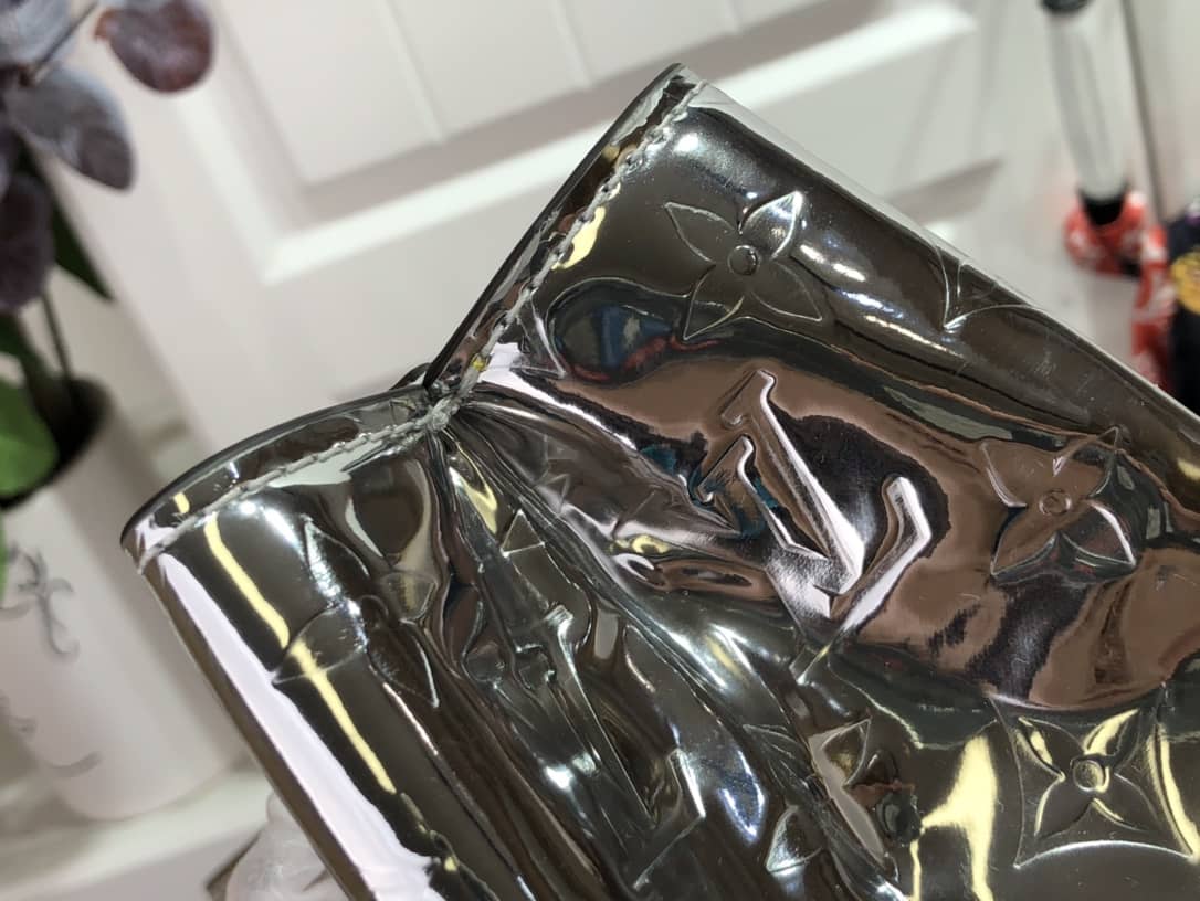 Louis Vuitton Sac Plat Monogram Mirror Coated Canvas Replica Bag