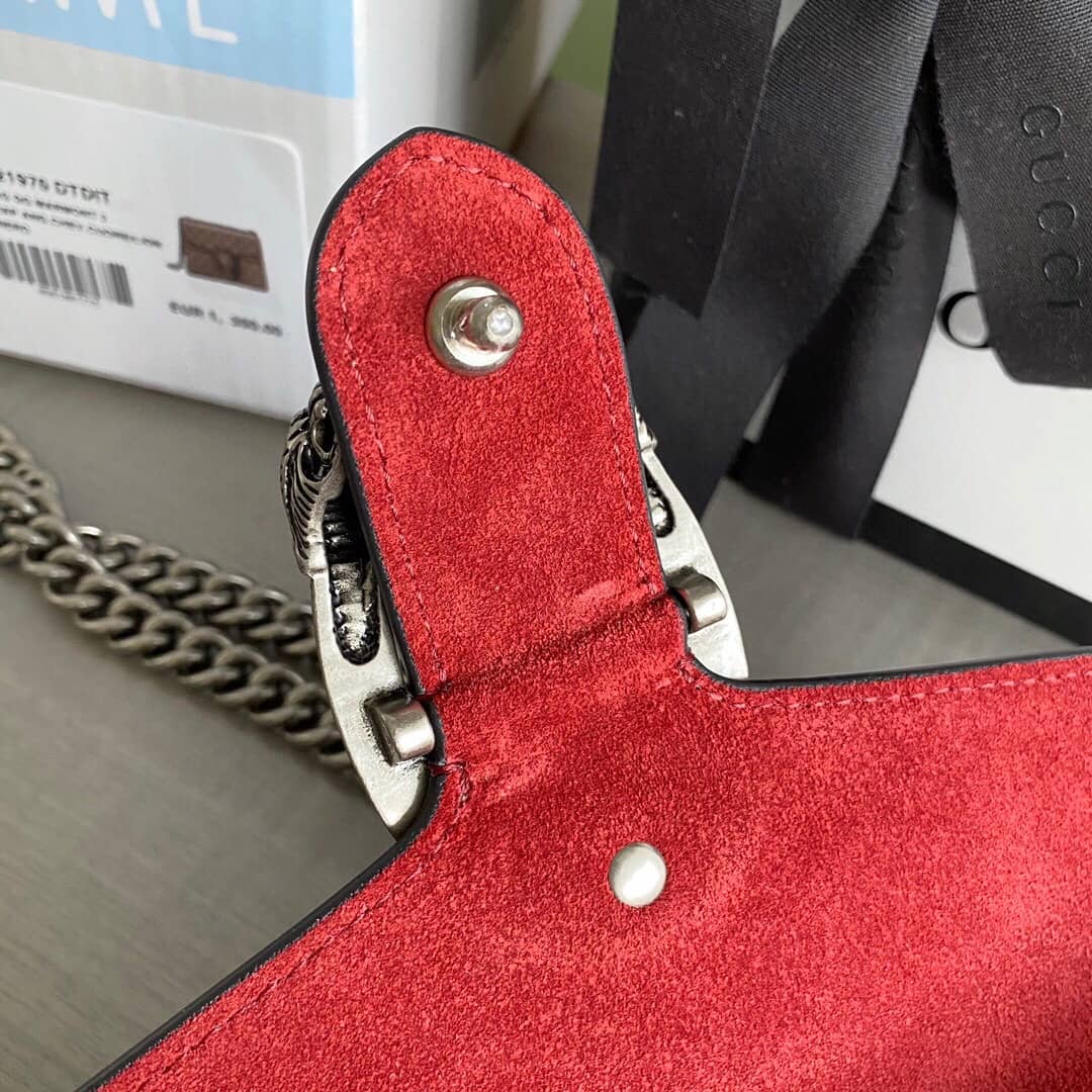 Gucci Dionysus Dupe Supreme Dionysus 2way Mini Chain Shoulder Bag Replica Red 421970