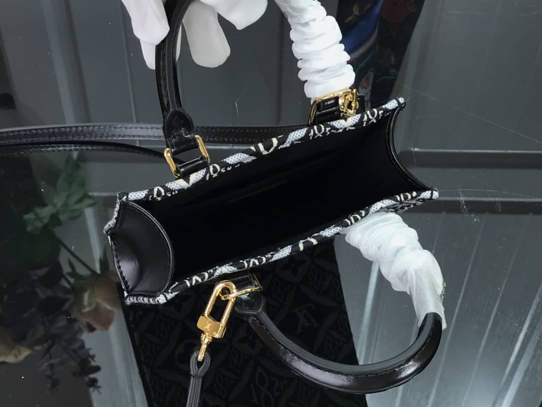 Louis Vuitton Monogram Petit Sac Plat 2Way Replica Shoulder Bag Black M69442