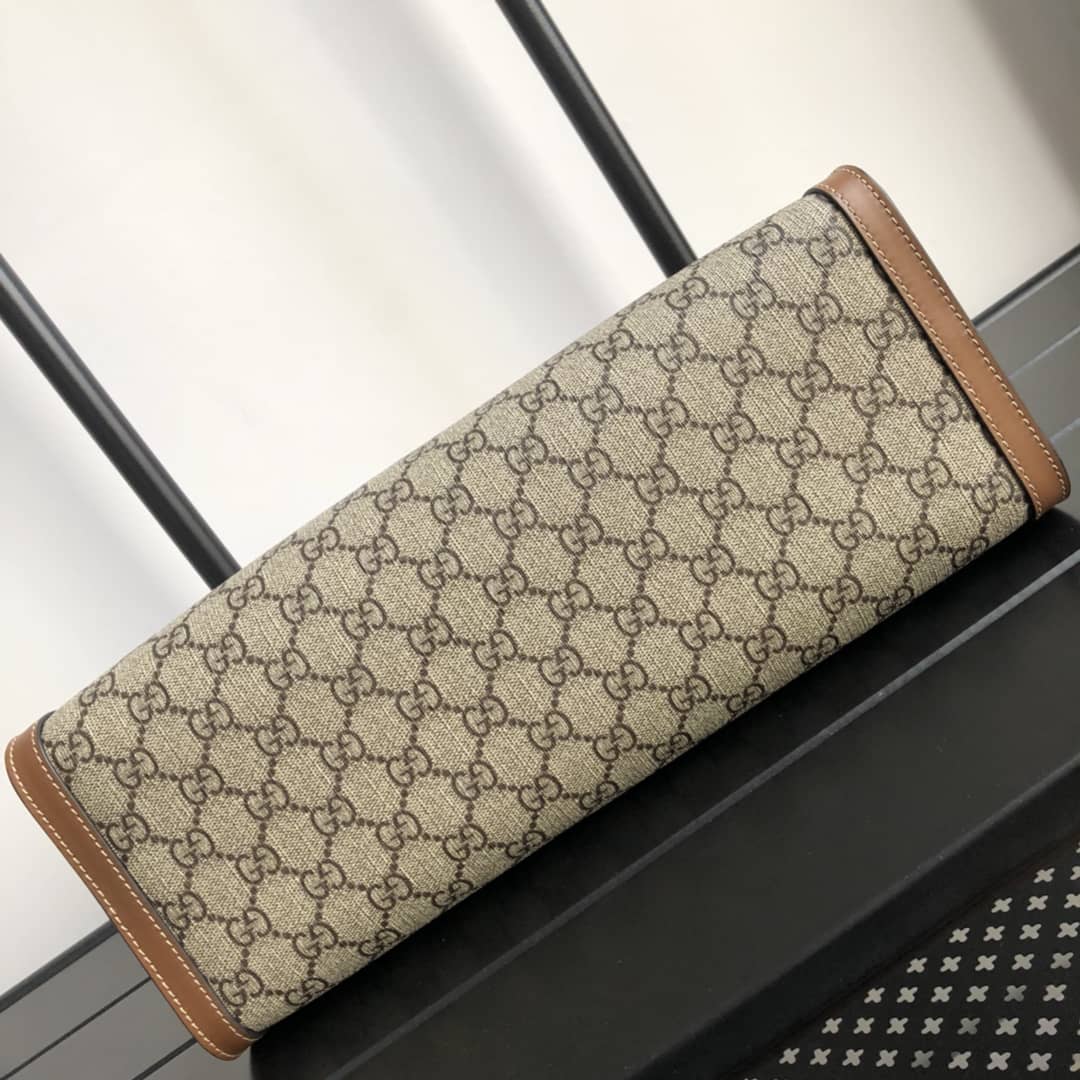 Gucci Padlock Medium GG Supreme Shoulder Bag Replica Brown 479197