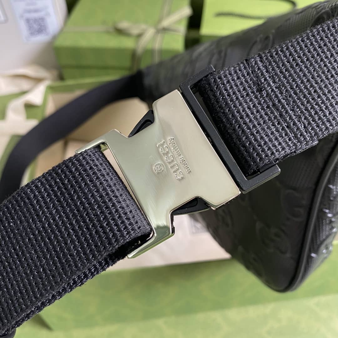 Gucci GG Embossed Leather Belt Bag Bumbag Replica 645093