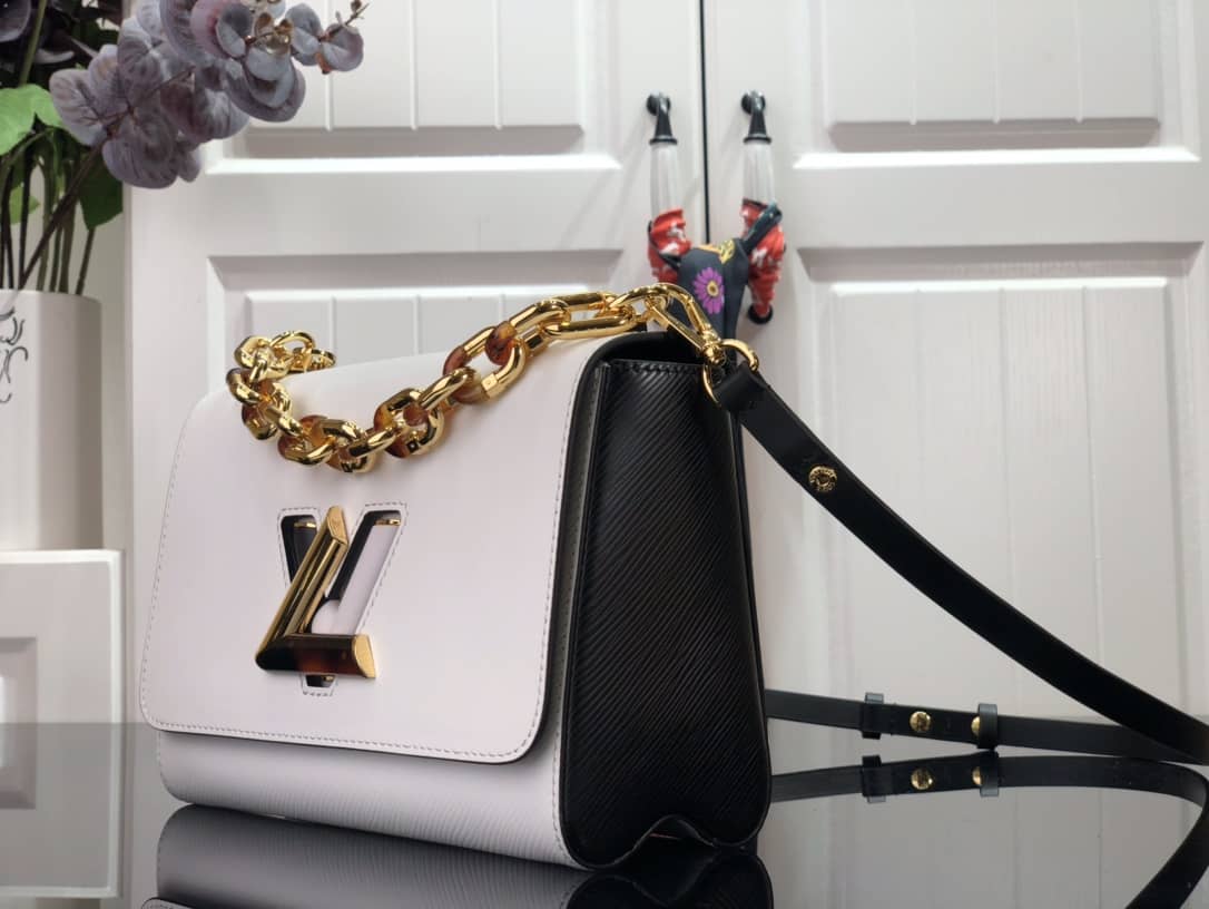 Louis Vuitton Monogram 2Way Leather Twist Replica Handbag White M58526