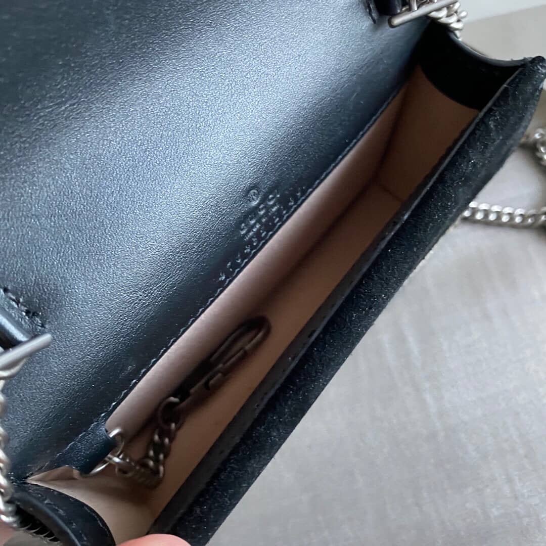 Gucci Dionysus GG Supreme Super Mini Bag Replica Gray Black 476432
