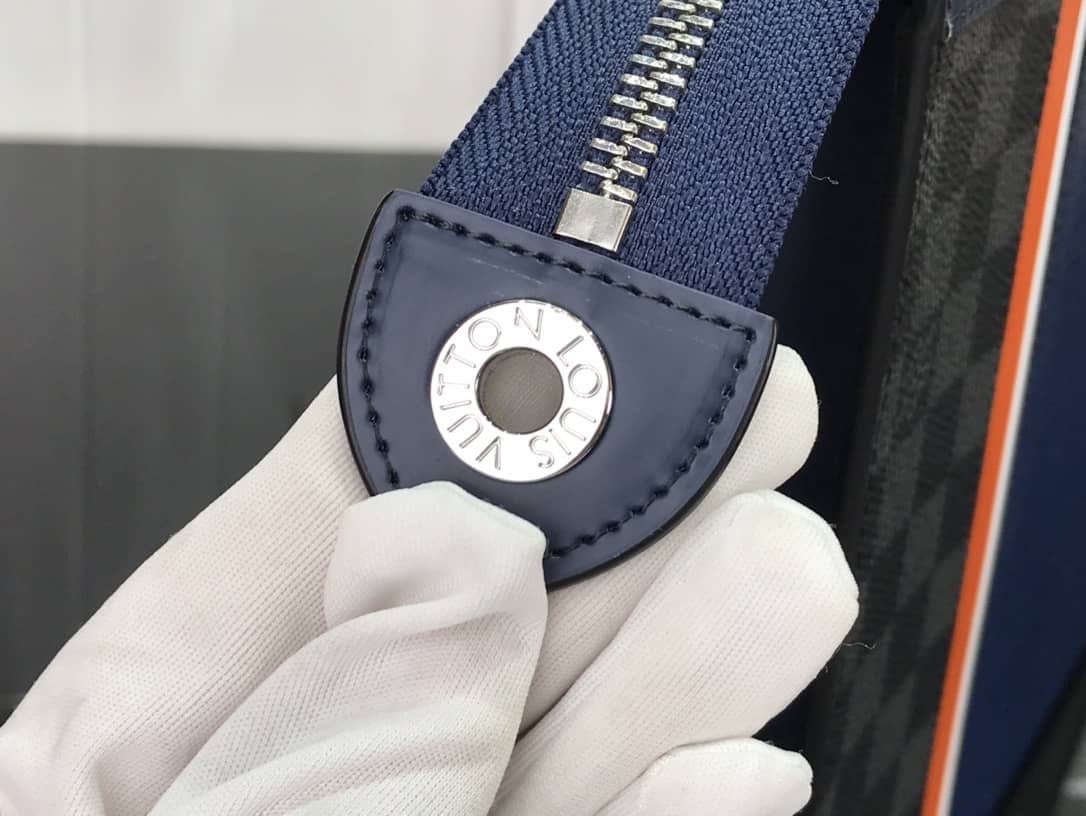 Louis Vuitton Replica Pochette Voyage MM Epi Damier Leather Blue M56827