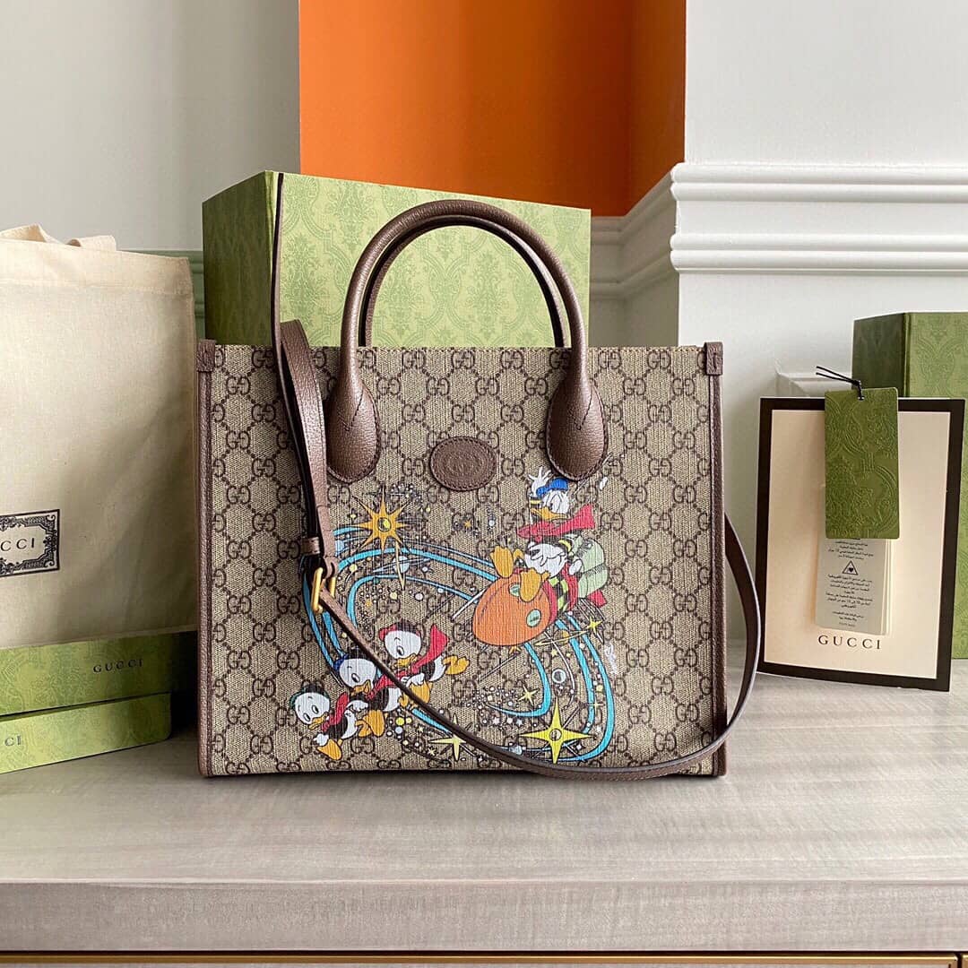 Gucci GG Supreme Disney PVC Tote Replica 648134