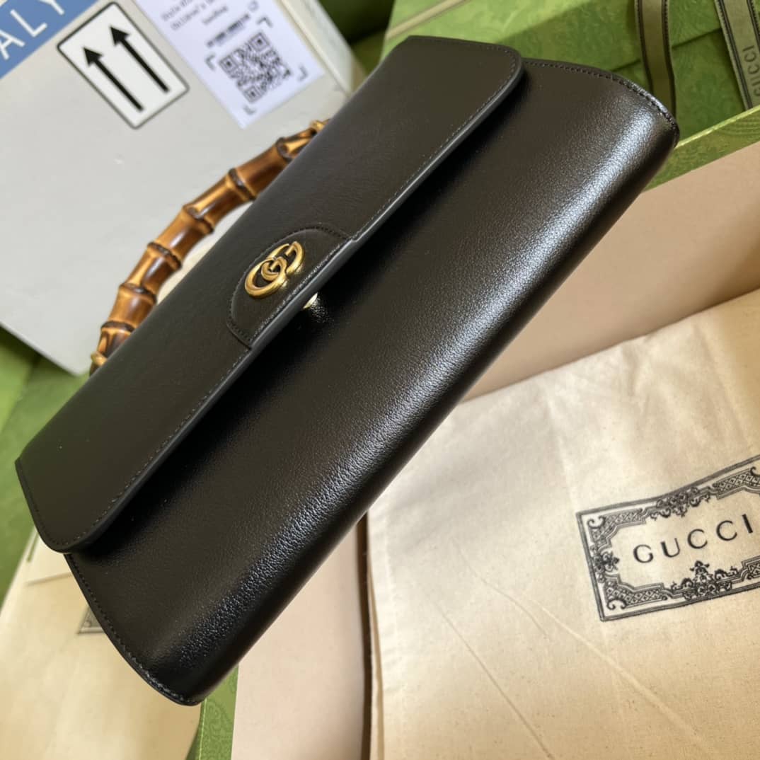 Gucci GG Large Top Handle Bag With Bamboo 675795 Replica