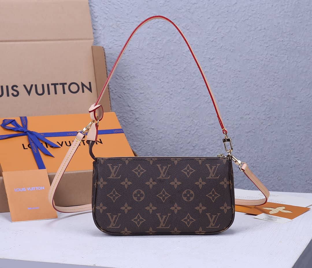 Louis Vuitton Replica Pochette Accessoires Canvas Brown M40712