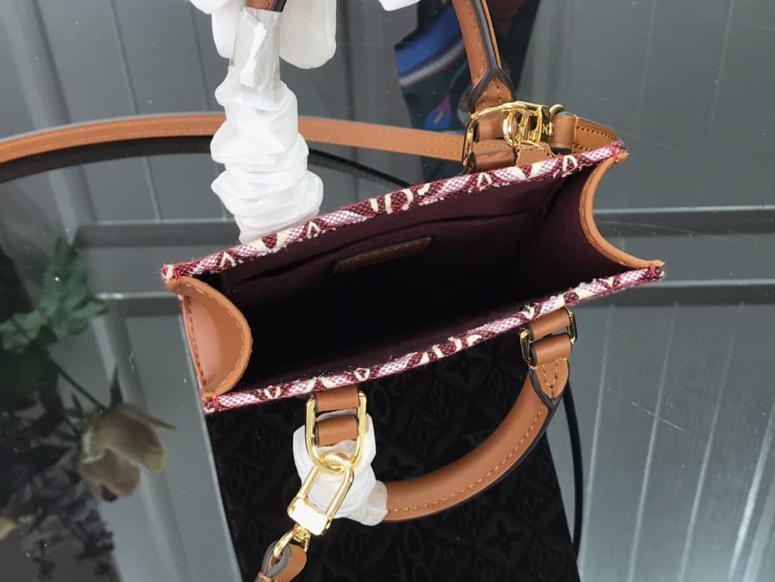 Louis Vuitton Monogram Petit Sac Plat 2Way Replica Shoulder Bag Red M69442