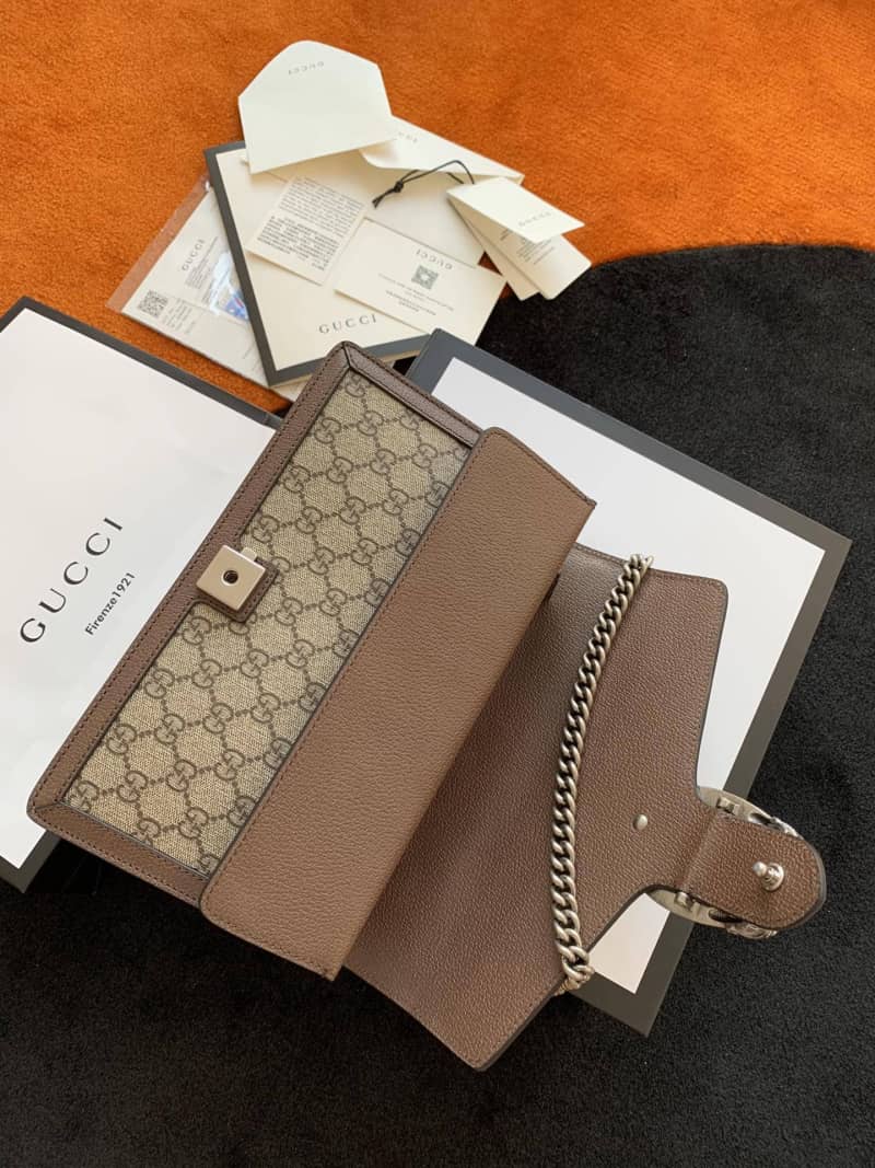 Gucci Dionysus GG Top Handle Bag Replica Brown 621512