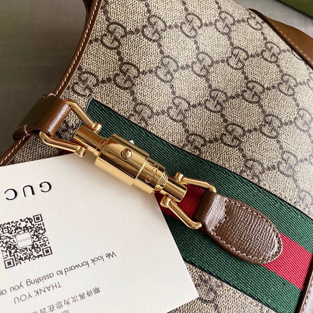 Gucci GG Jackie 1961 Mini Shoulder Bag Replica Brown 637092