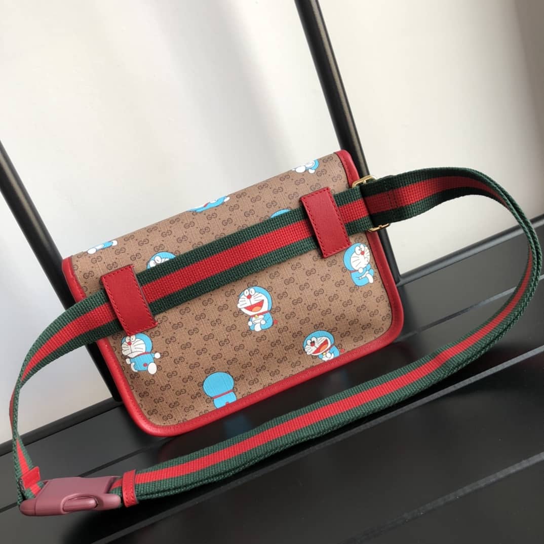 Gucci Doraemon Small Belt Bag Replica Red 647817