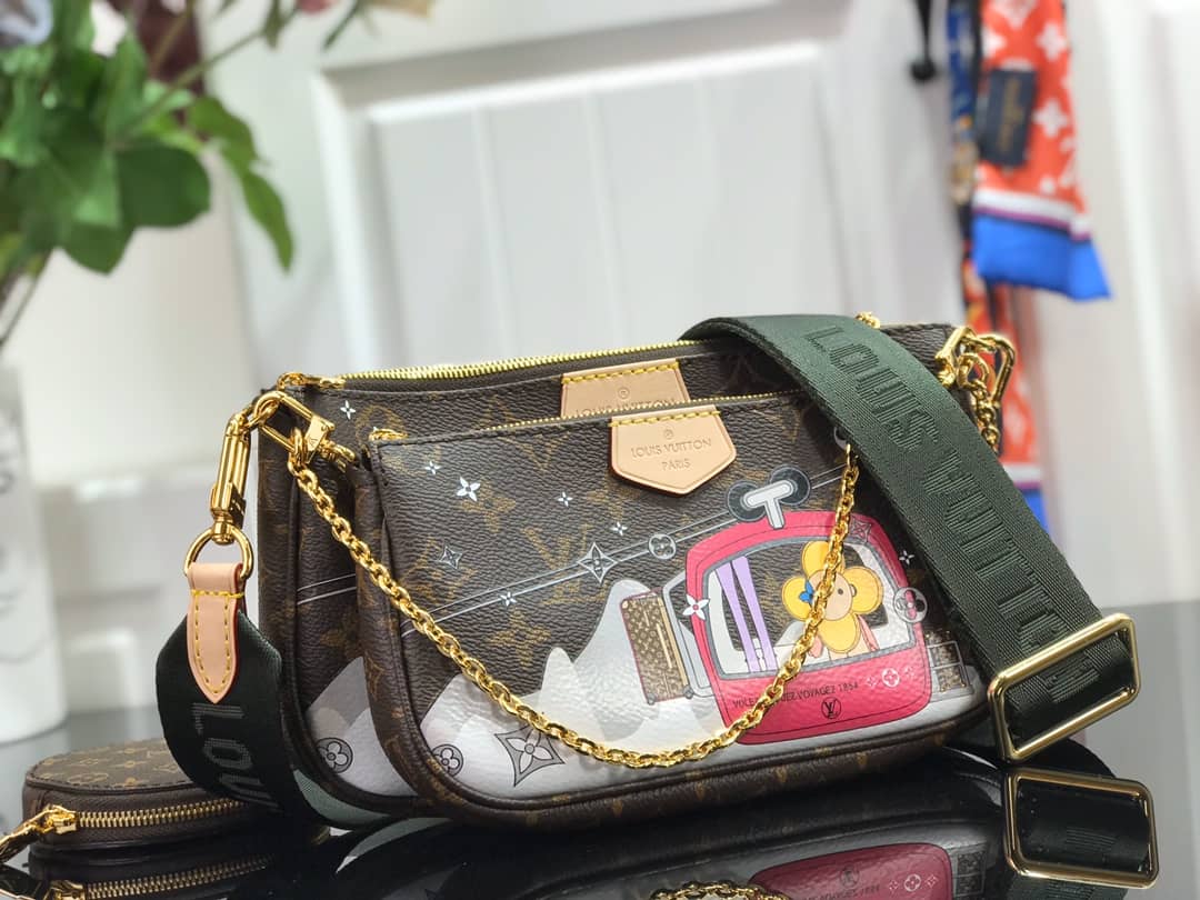 Louis Vuitton Monogram Canvas Multi Pochette Replica Brown M44823