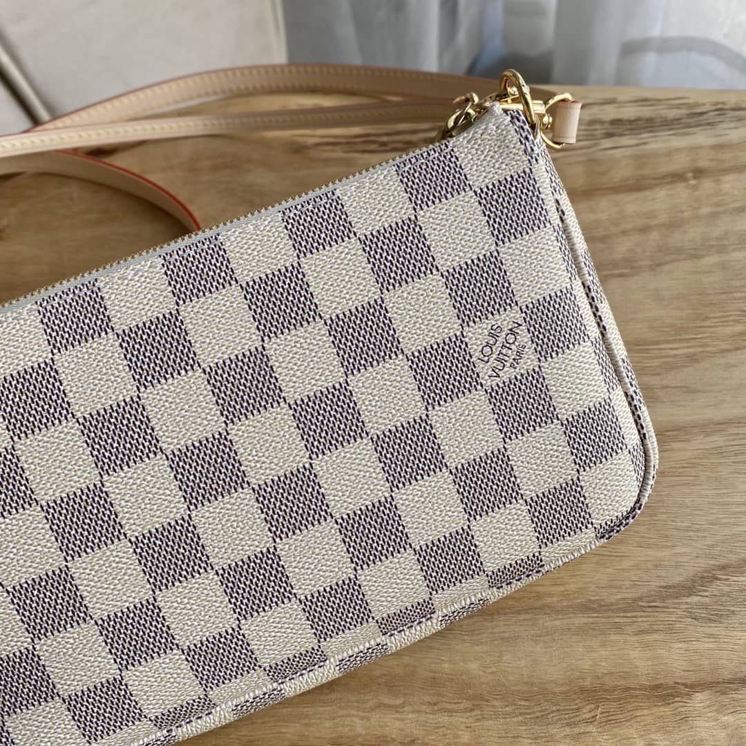 Louis Vuitton Pochette Dupe Damier Azur  Accessories M51980 Gray