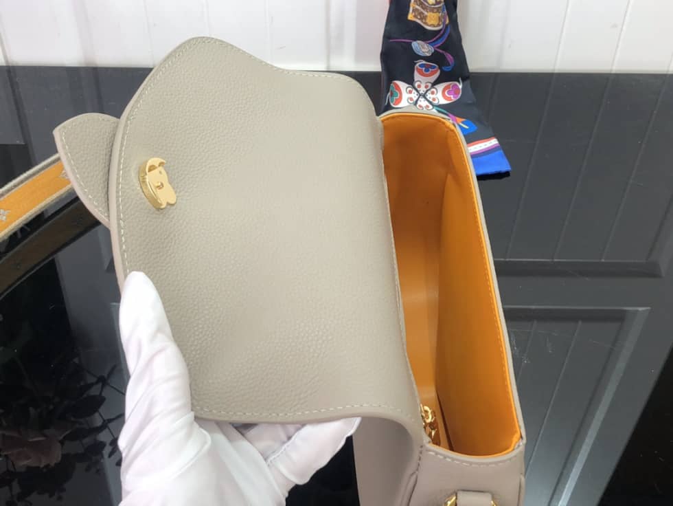 Louis Vuitton Pont 9 Soft MM Grained Calfskin Gery M58967 Replica Crossbody Bag