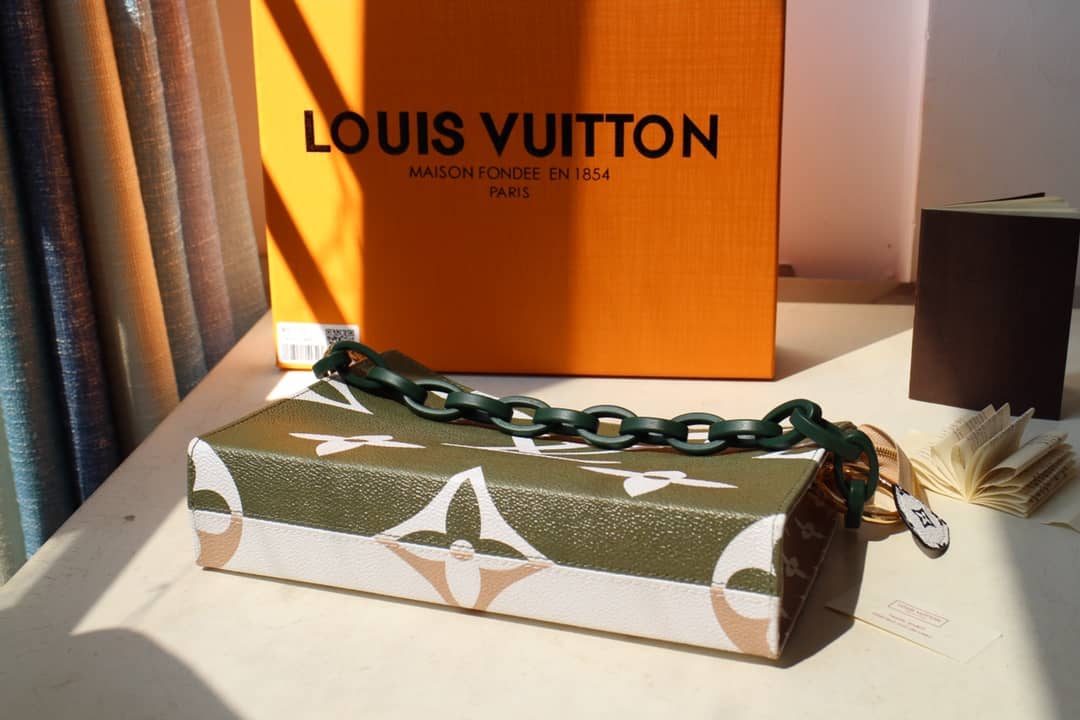 Louis Vuitton Monogram Giant Toilet Pouch Crossbody Bag Replica Green M67692