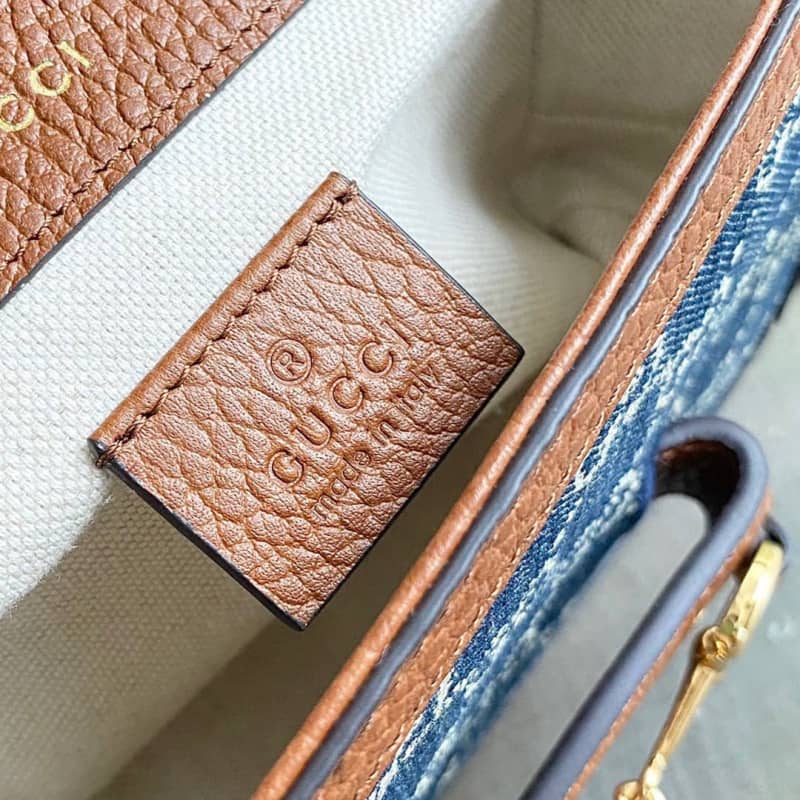 Gucci Horsebit 1955 Mini Bag Replica Blue 658574