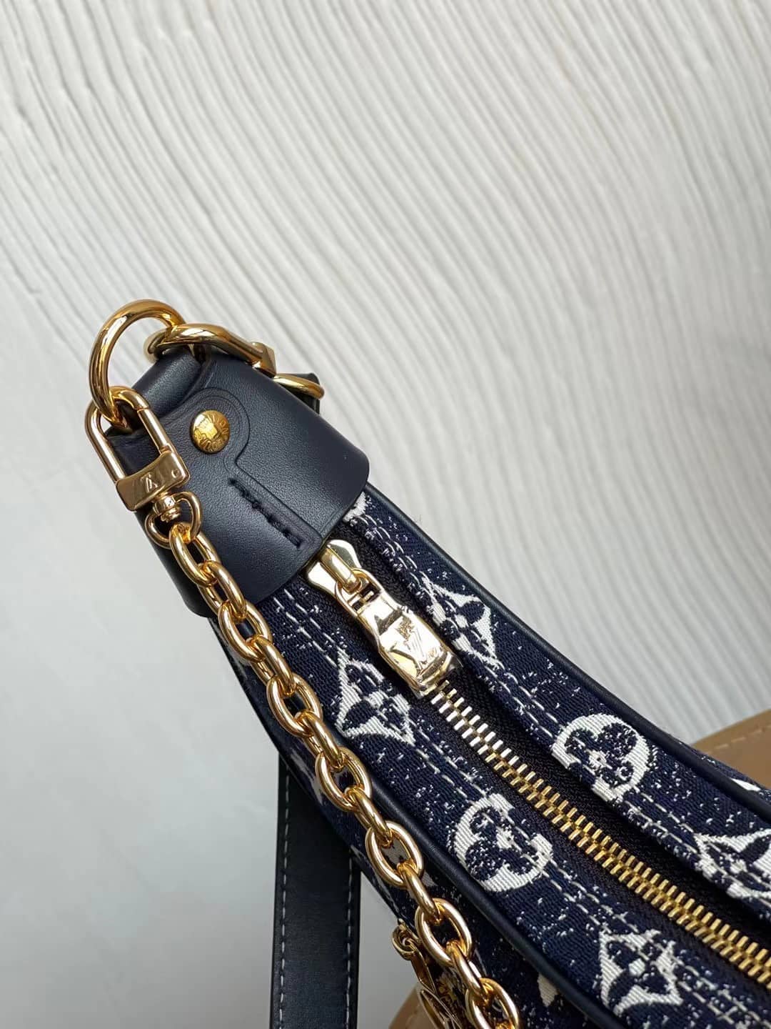 Louis Vuitton Denim Loop Bag Blue M81166 Replica Hobo