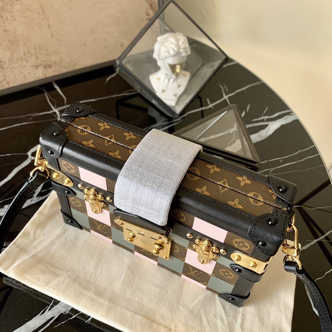 Louis Vuitton Peptite Malle 2 Tone Replica Trunk M55520