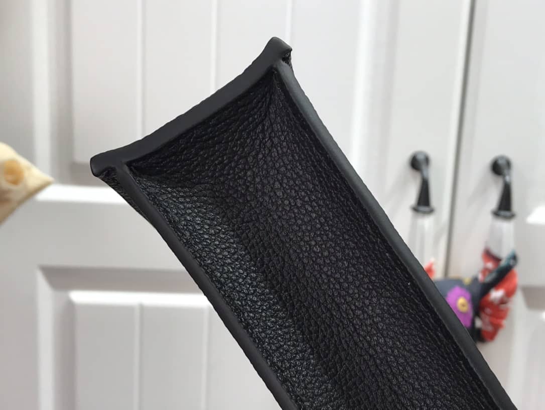 Louis Vuitton Monogram Petit Sac Plat 2Way Replica Shoulder Bag Black M69442