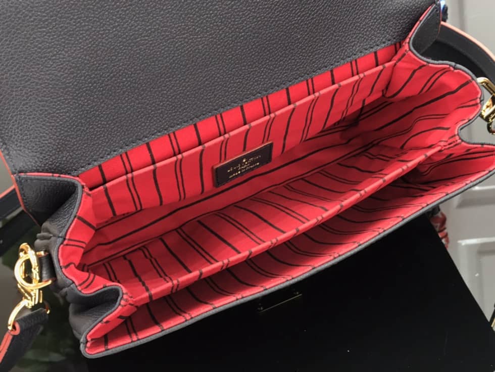 Louis Vuitton Pochette Metis Marine Leather Black M44071 Replica Shoulder Bag