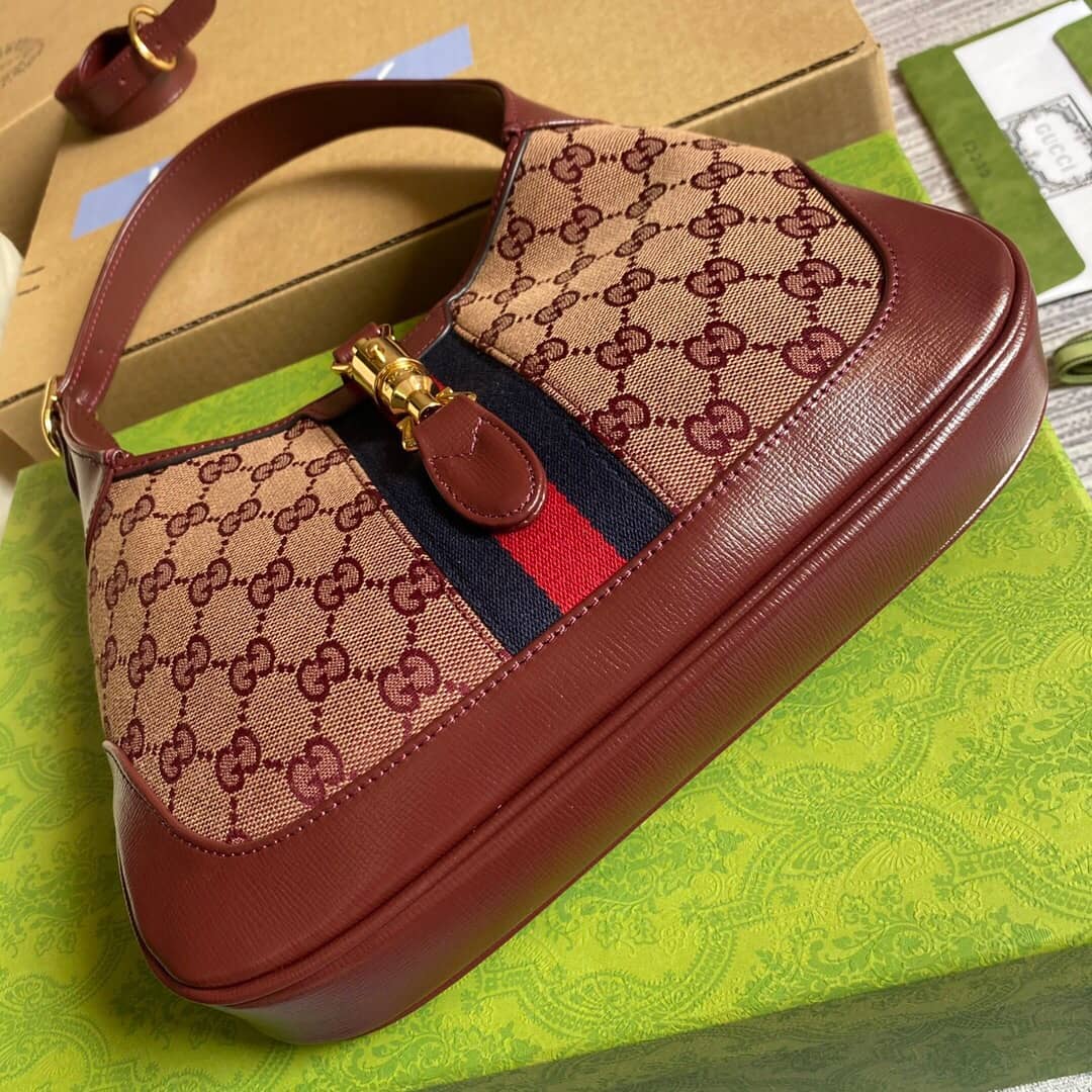 Gucci GG Jackie 1961 Mini Shoulder Bag Replica Red 637092