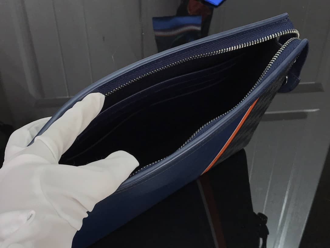 Louis Vuitton Replica Pochette Voyage MM Epi Damier Leather Blue M56827