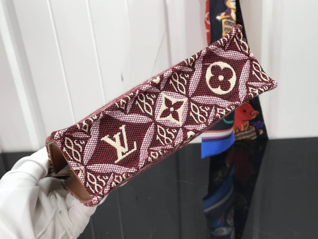 Louis Vuitton Monogram Petit Sac Plat 2Way Replica Shoulder Bag Red M69442