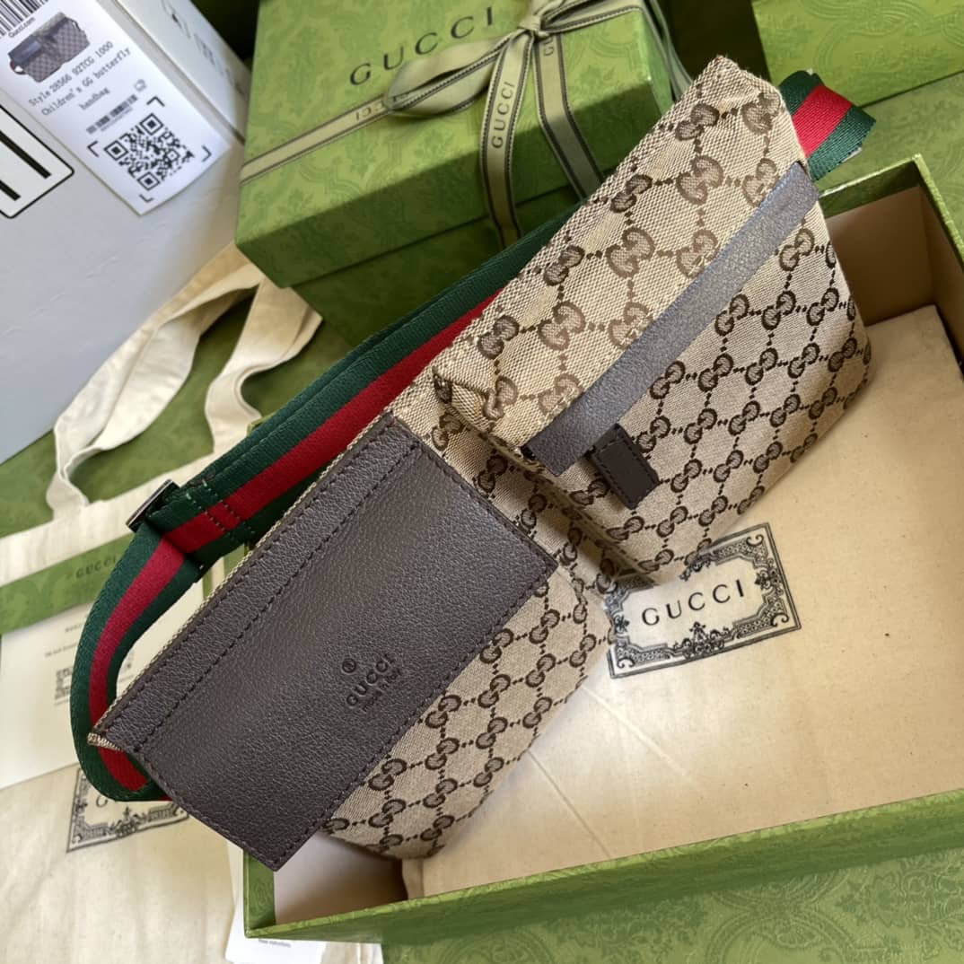 Gucci GG Canvas Waist Crossbody Belt Bag Replica 28566