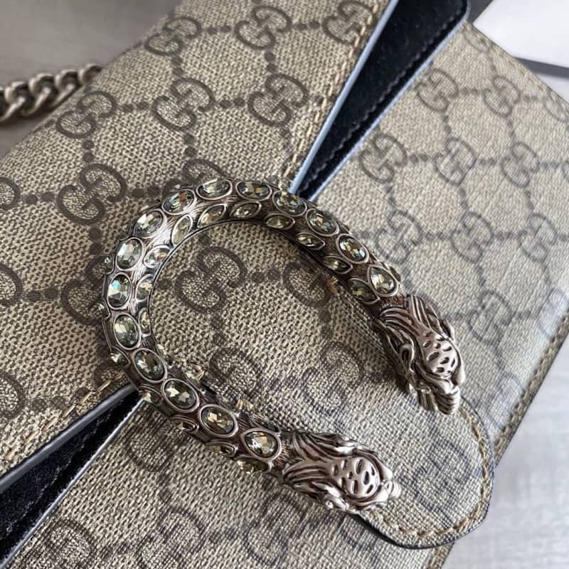 Gucci GG Dionysus Small Shoulder Bag Replica Black 499623