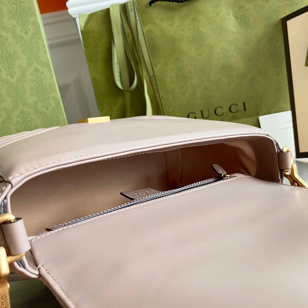 Gucci Marmont Dupe GG Marmont Replica Bag Pink 498100