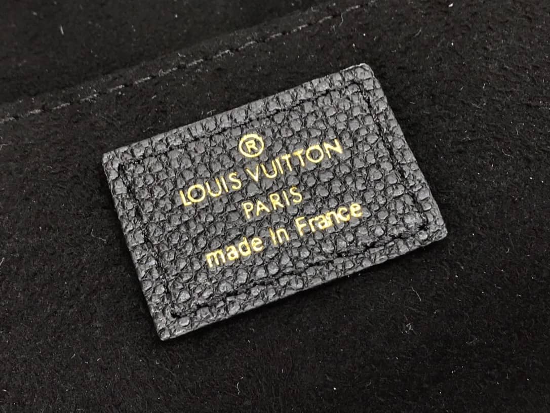 Louis Vuitton Monogram Petit Sac Plat 2Way Replica Shoulder Bag Black M69442