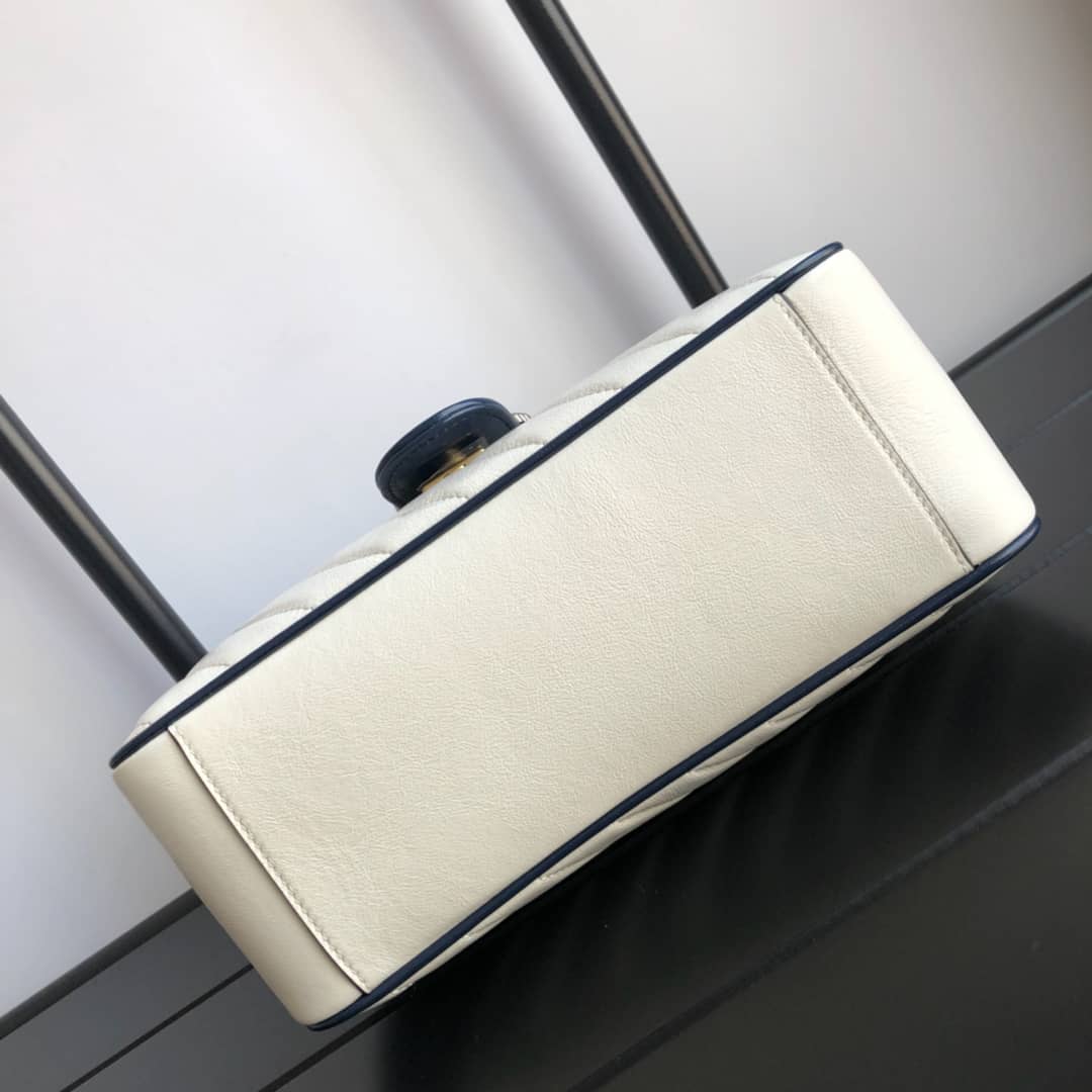 Gucci Marmont Dupe GG Marmont Replica Bag White 498100