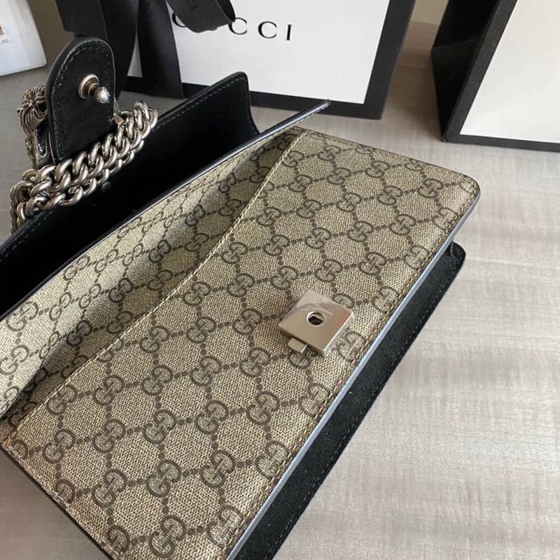 Gucci GG Dionysus Small Shoulder Bag Replica Black 499623