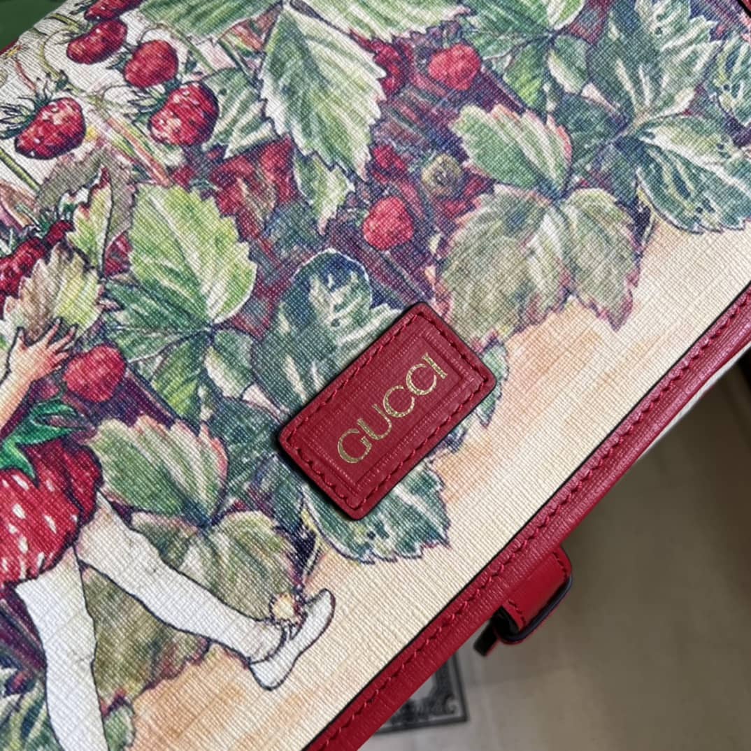 Gucci Children Strawberry Fairy Print 664143 Replica Shoulder Bag