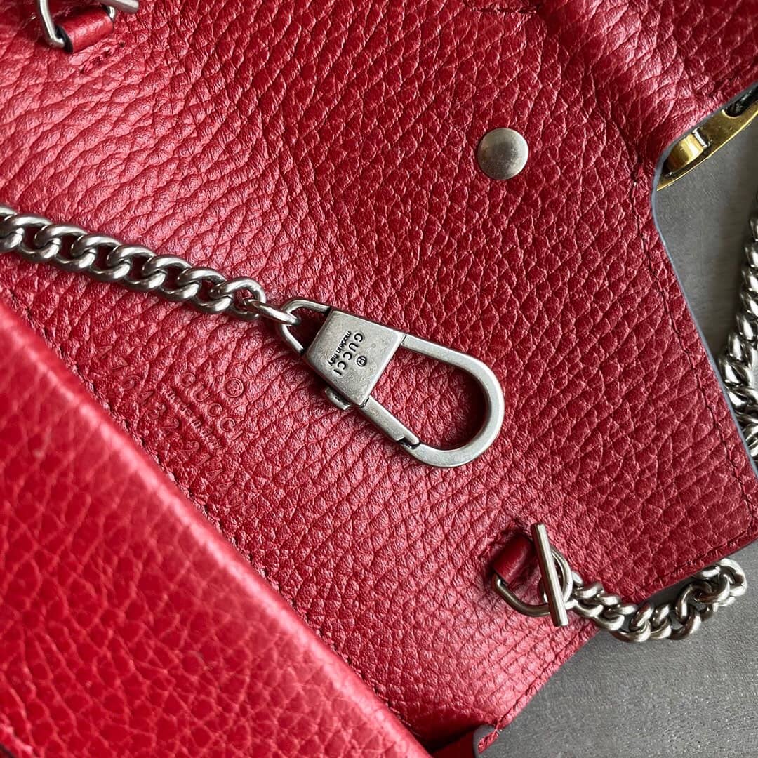 Gucci Dionysus GG Supreme Super Mini Bag Replica Red 476432